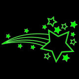 Shooting Stars Sticker