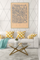 Portrait Map Any City Personalised Wall Decor Print with 10 New Styles